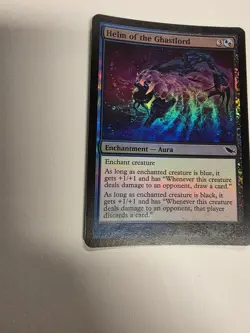 MTG Helm of the Ghastlord Shadowmoor Regular. Foil Great Condition - Image 2