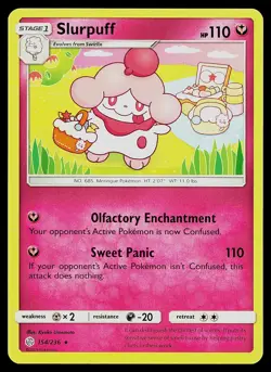 Pokemon Card Cosmic Eclipse Slurpuff 154/236 Rare - Image 1