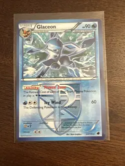 Glaceon 23/116 Rare Non Holo Raw Pokemon Plasma Freeze Card - Image 3
