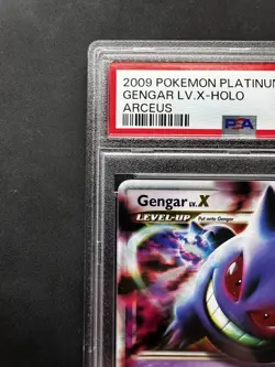 2009 POKEMON PLATINUM ARCEUS #97 GENGAR LV.X-HOLO PSA 8👻 - Image 2