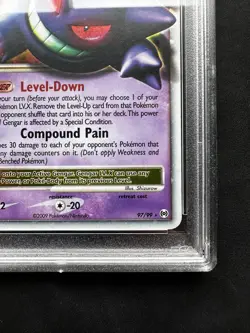 2009 POKEMON PLATINUM ARCEUS #97 GENGAR LV.X-HOLO PSA 8👻 - Image 4