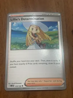 Pokemon TCG Lillie's Determination 119/132 RH Reverse Holo Mega Evolution NM - Image 1