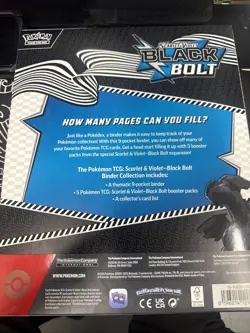 Pokemon TCG Scarlet & Violet Black Bolt Binder Collection Sealed New Box - Image 2
