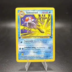 1999 Pokemon Fossil Tentacruel 1st Edition #44/62 Uncommon -j - Image 1