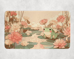 MTG Playmat | Lofi Frog Desk Mat | Ocean Themed Playmat | Unofficial MTG Playmat - Image 2