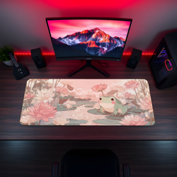 MTG Playmat | Lofi Frog Desk Mat | Ocean Themed Playmat | Unofficial MTG Playmat - Image 5