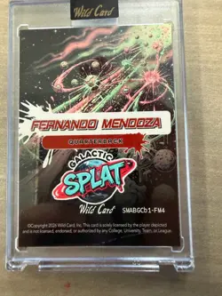 2026 Wild Card Splat Galactic FERNANDO MENDOZA 1/1 Meteor Shower SSP Raiders - Image 2