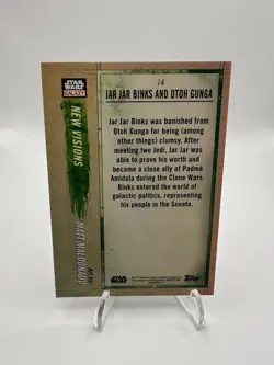 2018 Topps Star Wars Galaxy New Visions Jar Jar Binks and Otoh Gunga #14 - Image 2