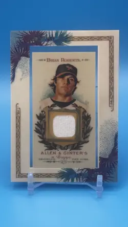 2007 Topps Allen and Ginter Brian Roberts framed mini card AGR-BR - Image 1