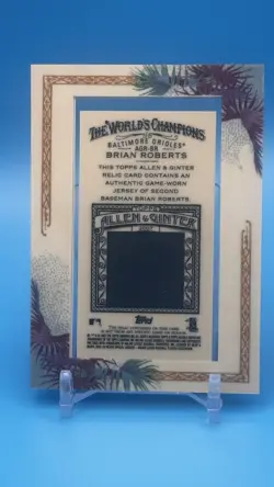 2007 Topps Allen and Ginter Brian Roberts framed mini card AGR-BR - Image 2