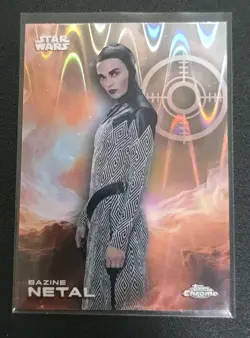 2025 Topps Chrome Star Wars #104 BAZINE NETAL Raywave Refractor - Image 1