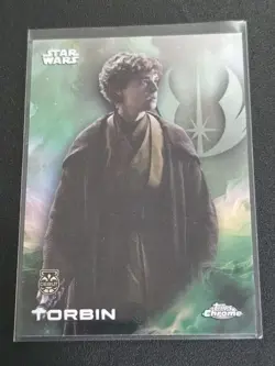 2025 Topps Chrome Star Wars #185 TORBIN Debut Prism Refractor - Image 1