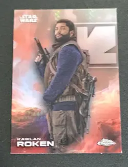 2025 Topps Chrome Star Wars #70 KAWLAN ROKEN Prism Refractor - Image 1