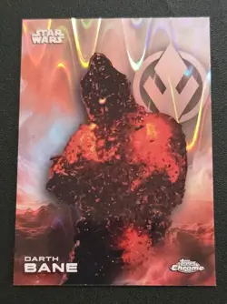 2025 Topps Chrome Star Wars #113 DARTH BANE Raywave Refractor - Image 1