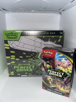 Pokemon TCG Perfect Order Pokemon Centre ETB and Booster Bundle Brand New Sealed - Image 1
