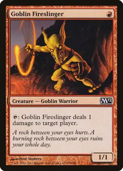 Goblin Fireslinger [Magic 2012] Magic MTG - Image 1