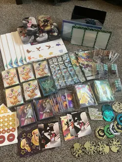 Lot of Pokemon Accessories (Player Guides, Sleeves, Posters, Dice Etc) Pls Read - Image 1
