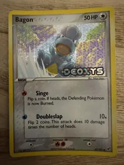 Bagon 52/107 Deoxys Reverse Holo Pokemon - Image 1