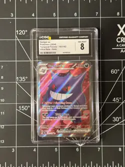 Pokemon TCG Gengar EX Temporal Forces Ultra Rare CGC 8 - Image 1