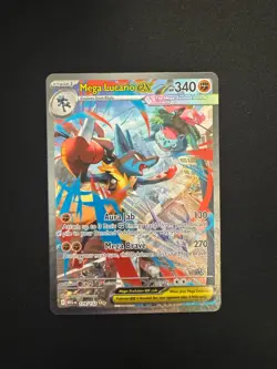 Pokemon ME01: Mega Evolution Mega Lucario ex 179/132 Special Illustration Rare - Image 3