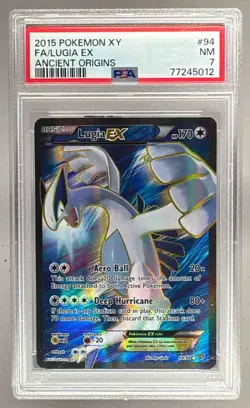 2015 Pokemon XY Ancient Origins 94 Lugia EX PSA 7 77245012 - Image 1