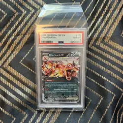 Pokemon Obsidian Flames Charizard EX 125/197 PSA 8 Graded NM-MT Cert #142506896 - Image 1