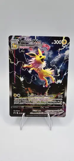 Pokemon Jolteon VMAX SWSH184 Black Star Promo Alternate Art - Image 1