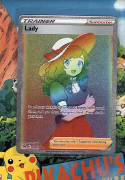 Pokemon TCG Lady 208/196 Secret Rare Full Art Swsh11: Lost Origin NM/M - Image 1
