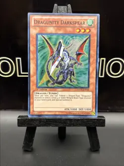 Yugioh - Dragunity Darkspear (Super Rare) (1st Edition) - HA03-EN034 (P) LP HOLO - Image 2