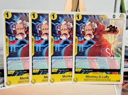 Monkey.D.Luffy (x4) ST29-012 playset from the Egghead Starter Deck ST29 - Image 1