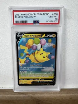Pokemon TCG Flying Pikachu v Holo 006/025 25th Anniversary Celebrations PSA 10 - Image 1