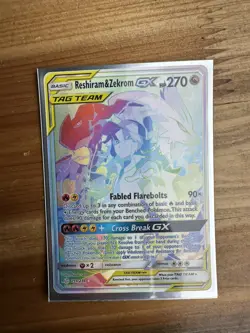 Reshiram & Zekrom GX (Secret) 259/236 Sm-Cosmic Eclipse Holo - Image 1
