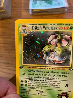 1st Edition Erika's Venusaur (4/132) Holo Gym Challenge Pokemon Card! FREE P&P! - Image 4