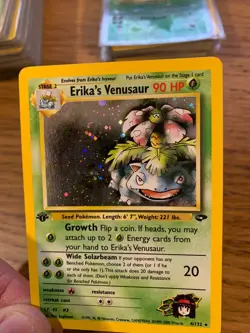 1st Edition Erika's Venusaur (4/132) Holo Gym Challenge Pokemon Card! FREE P&P! - Image 5