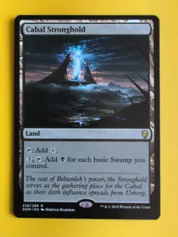 Cabal Stronghold. Rare DOM Land Magic the Gathering Card. - Image 2