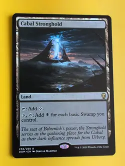Cabal Stronghold. Rare DOM Land Magic the Gathering Card. - Image 3