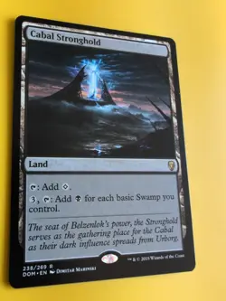 Cabal Stronghold. Rare DOM Land Magic the Gathering Card. - Image 5