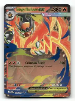 Mega Emboar ex 031/217 - ME: Ascended Heroes - Pokemon Card NM/M - Image 1