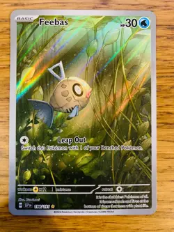 NEAR MINT! Feebas (198/191) Surging Sparks Illustration Rare Pokemon Card! - Image 1