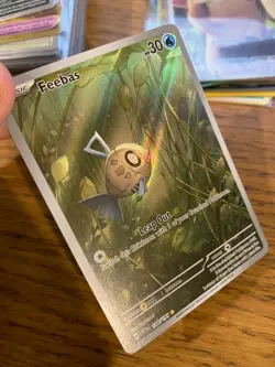 NEAR MINT! Feebas (198/191) Surging Sparks Illustration Rare Pokemon Card! - Image 3