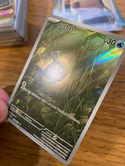 NEAR MINT! Feebas (198/191) Surging Sparks Illustration Rare Pokemon Card! - Image 4