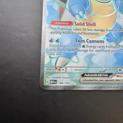 Pokemon TCG Blastoise ex Scarlet & Violet-151 184/165 Holo Ultra Rare Card - Image 3