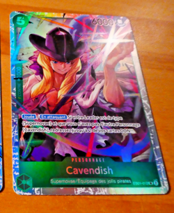 ONE PIECE CARD GAME CARTE FRANCAISE HOLO CAVENDISH EB01-012 SR FR MINT - Image 1