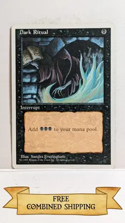 Dark Ritual MTG Core Set 4th Edition Regular MP - Image 1