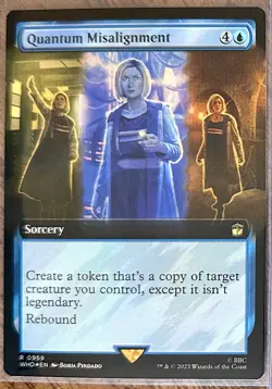 Quantum Misalignment (Extended Art)(Surge Foil) Doctor Who Magic Gathering, 959 - Image 1