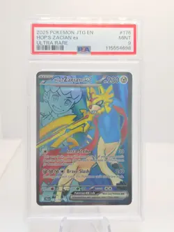 PSA 9 Hop's Zacian ex 176/159 Pokemon Sv09: Journey Together Ultra Rare 2025 - Image 1