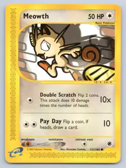 Pokemon Meowth Expedition EX 121/165 LP - Image 1