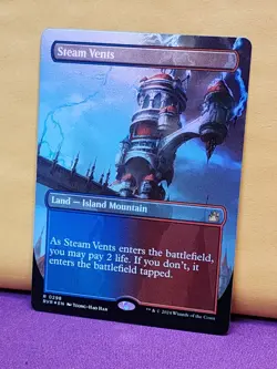 1x FOIL BORDERLESS ALT ART Steam Vents, NM, RVR, Magic: the Gathering, MtG - Image 5