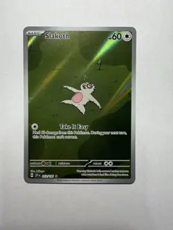 Pokemon TCG Surging Sparks Slakoth 212/191 Illustration Rare Full Art NM - Image 1