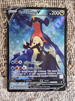 Pokemon Garchomp V Ultra Rare Full Art TG23/TG30 Holo Astral Radiance Card Stock - Image 1